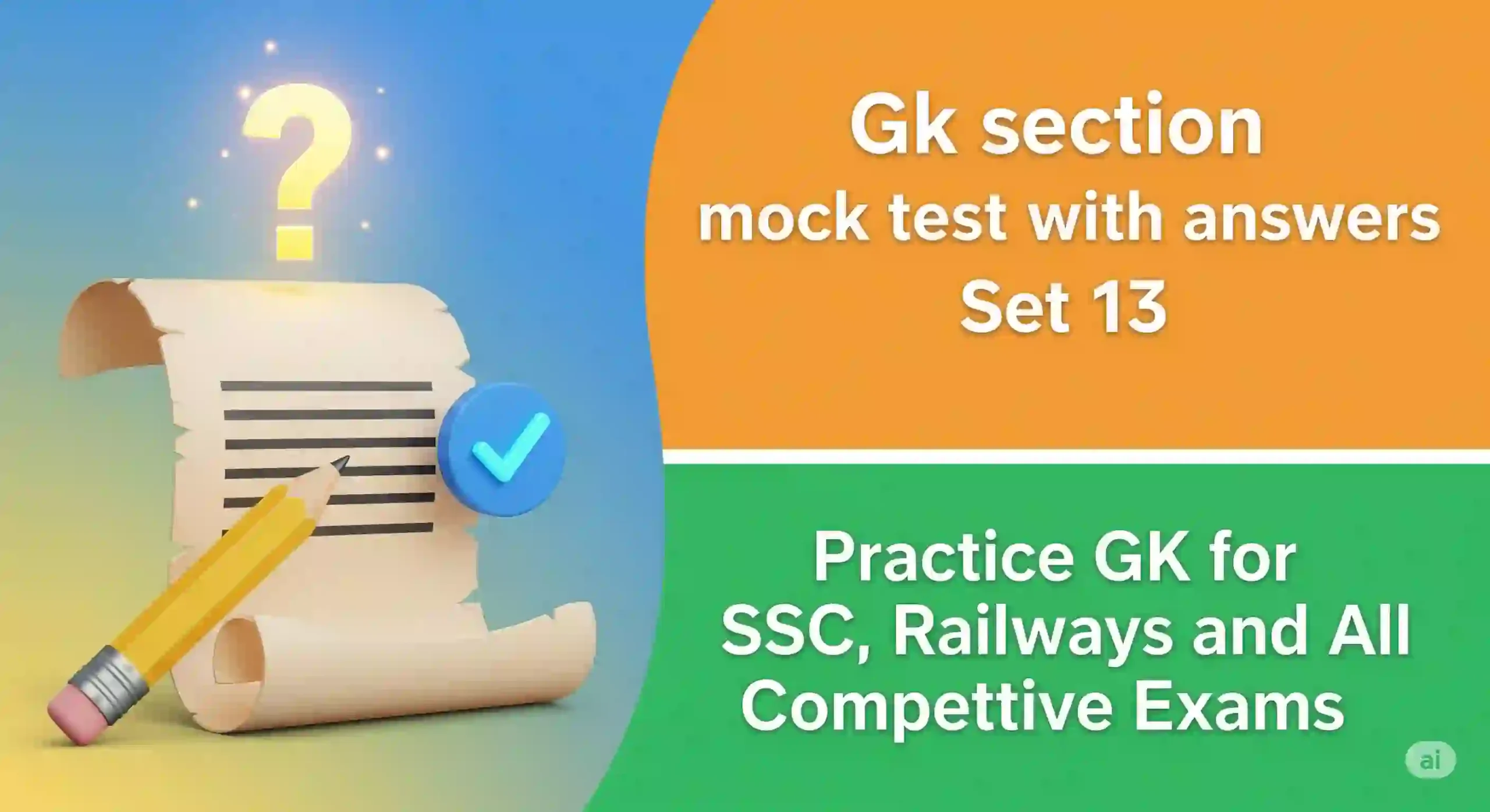 Gk section mock test with answers